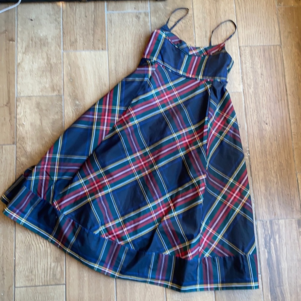 Gap Kids girls plaid taffeta holiday party dress size 12 girls